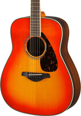 Front of Yamaha FG830 Autumn Burst.