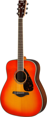 Full frontal of Yamaha FG830 Autumn Burst.
