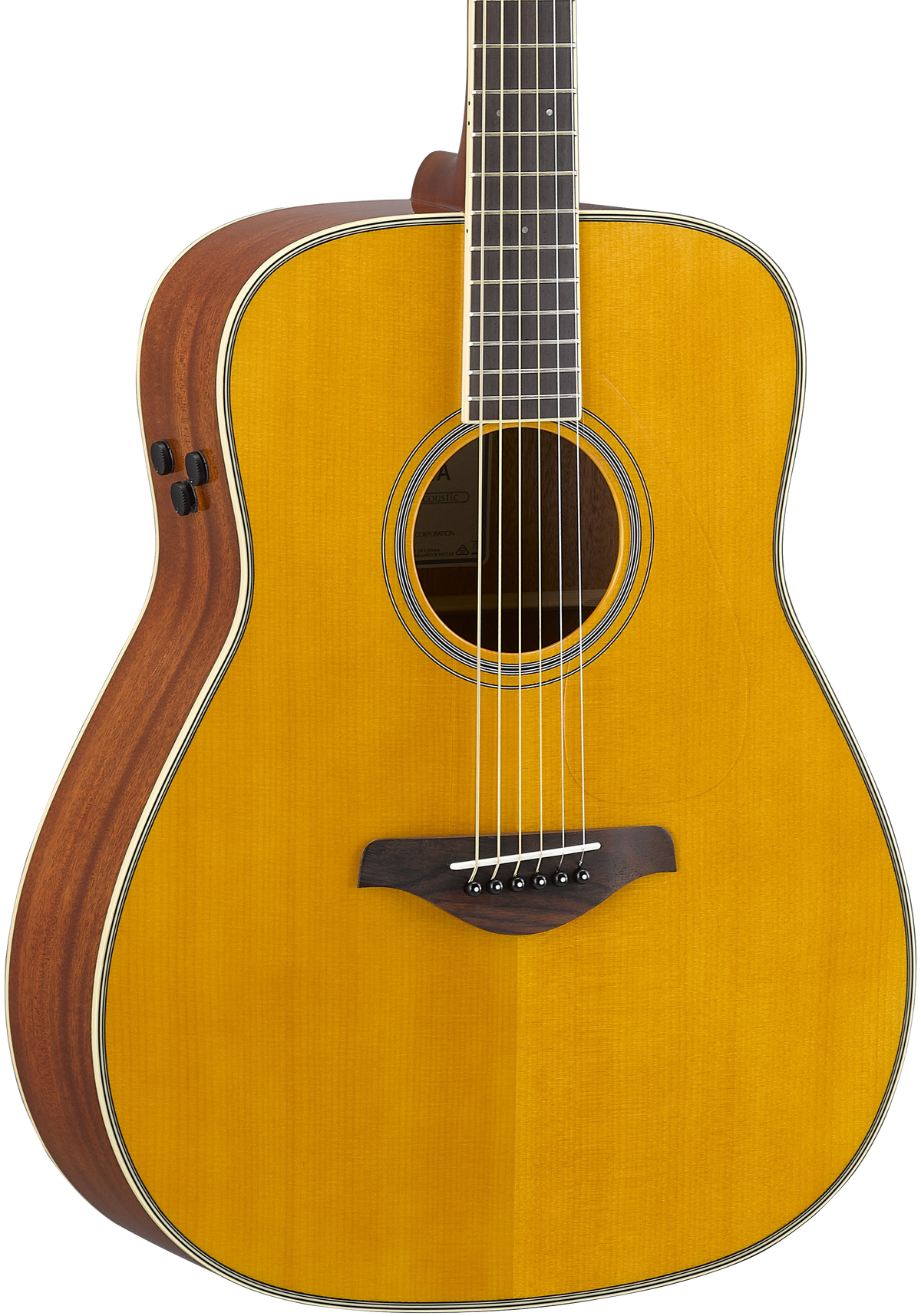 Yamaha FG-TA TransAcoustic Dreadnought Vintage Tint