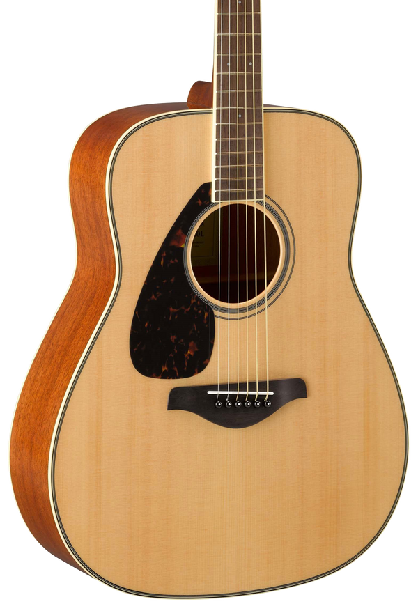 Front of Yamaha FG820L Left Handed Acoustic.