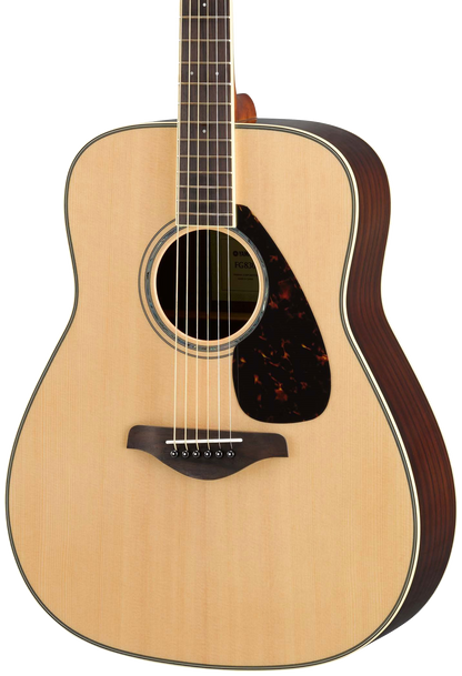 Yamaha FG830 Acoustic Guitar body in Natural Tone Shop Guitars Dallas Texas