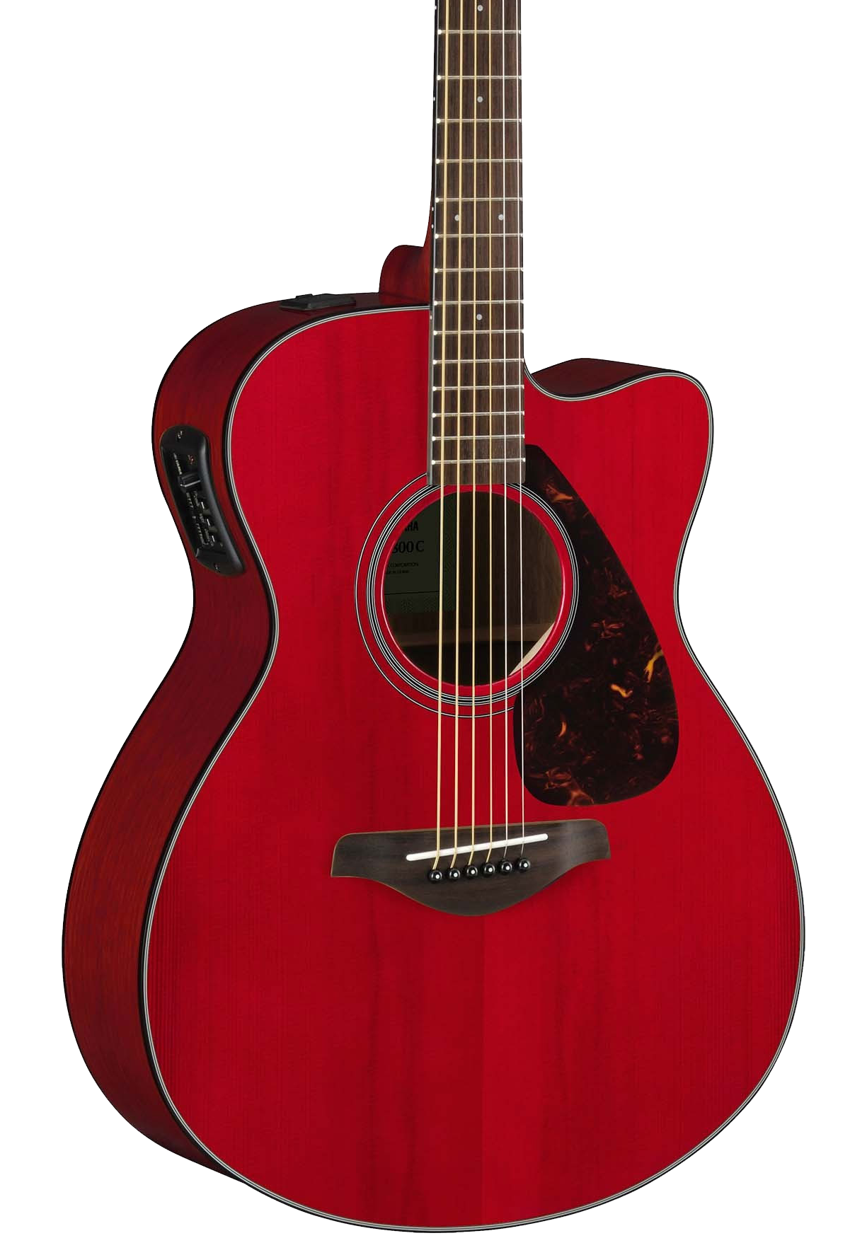 Front of Yamaha FSX800C RR Ruby Red Small Body Acoustic/Electric.