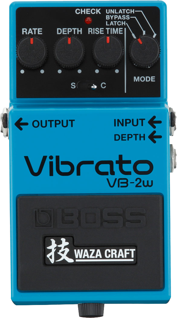 Top down of Boss VB-2W Vibrato Waza Craft.