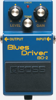 Top down of Boss BD-2 Blues Driver.