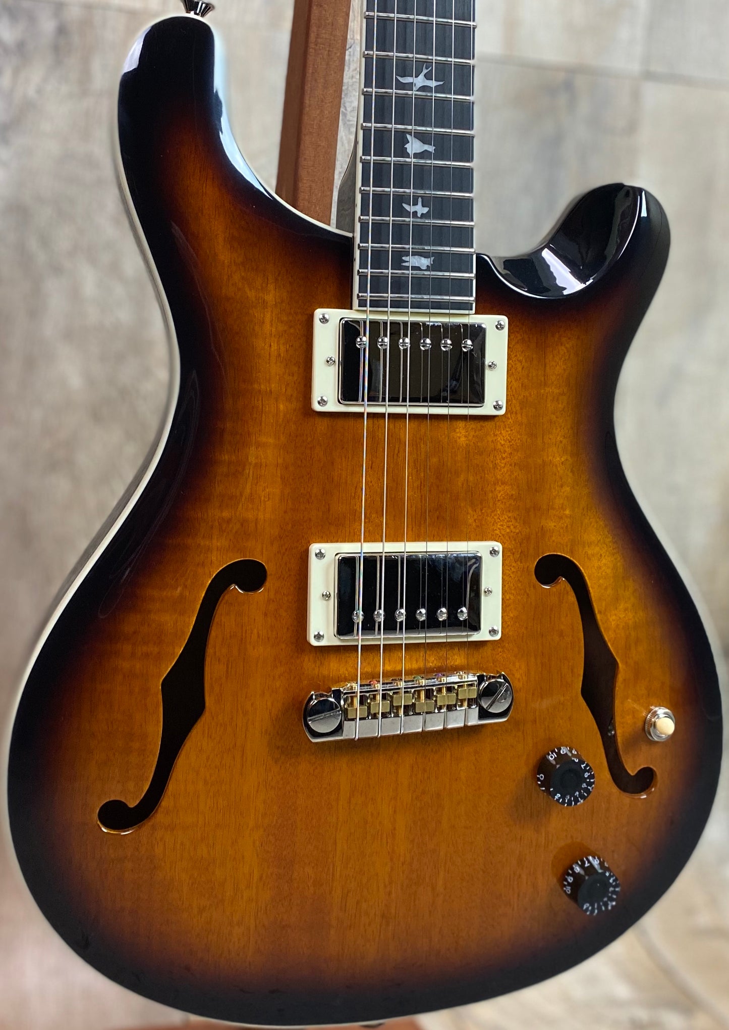 PRS Paul Reed Smith SE Hollowbody Standard McCarty Tobacco Sunburst w/case