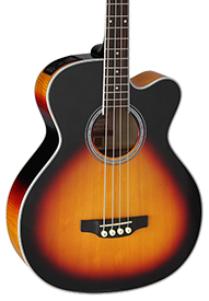 Front of Takamine GB72CE BSB Acoustic Electric Bass.