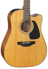 Front of Takamine GD30CE-12 Natural 12 String.