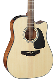 Front of Takamine GD30CE Natural.