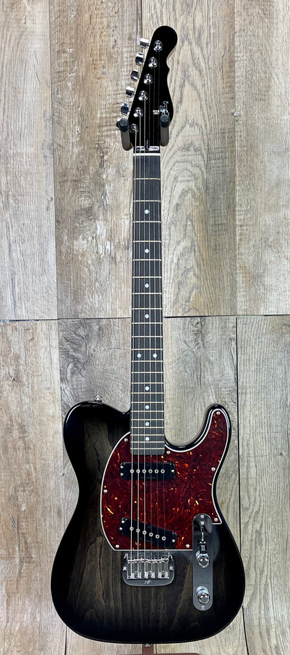 G&L USA ASAT Special Semi-Hollow No F Hole Blackburst Ebony Fretboard Painted Headstock w/case