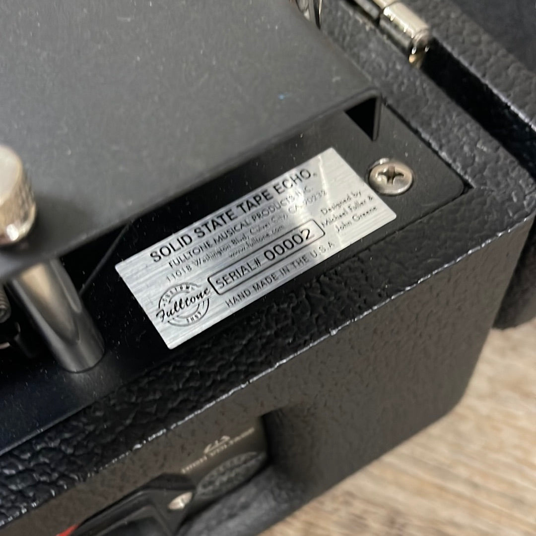 Closeup of Used Fulltone Custom Shop Solid State Tape Echo #2 w/box TSU11659.