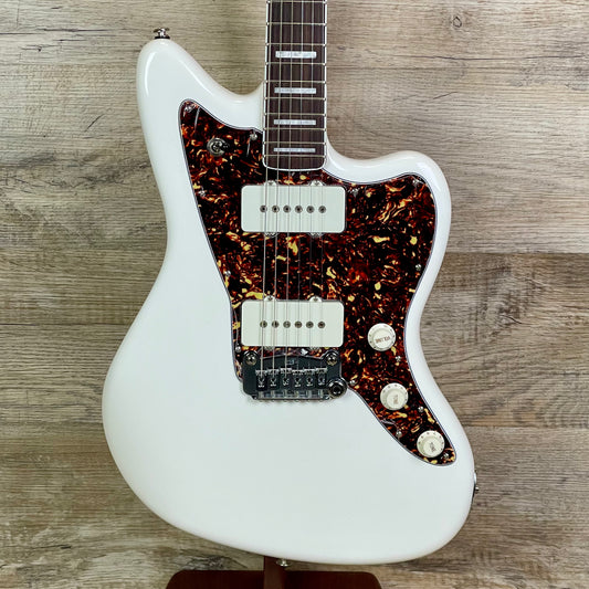 G~andL USA Doheny Empress Alpine White Matching Headstock w/case