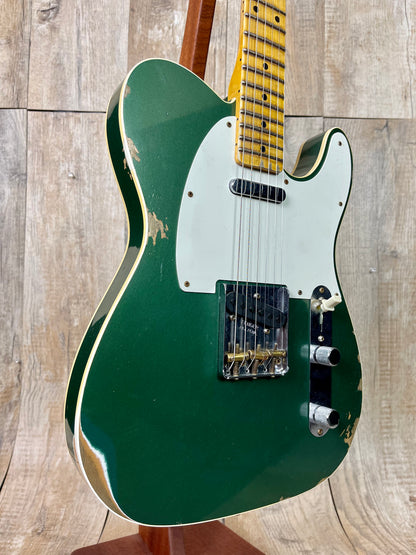Fender Custom Shop 59 Telecaster Custom Relic Maple Neck Aged Sherwood Green Metallic w/case