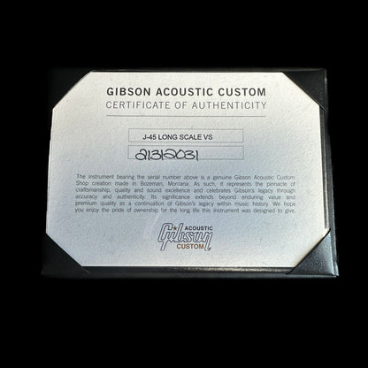 Gibson Custom Shop M2M J-45 Long Scale Vintage Sunburst w/case