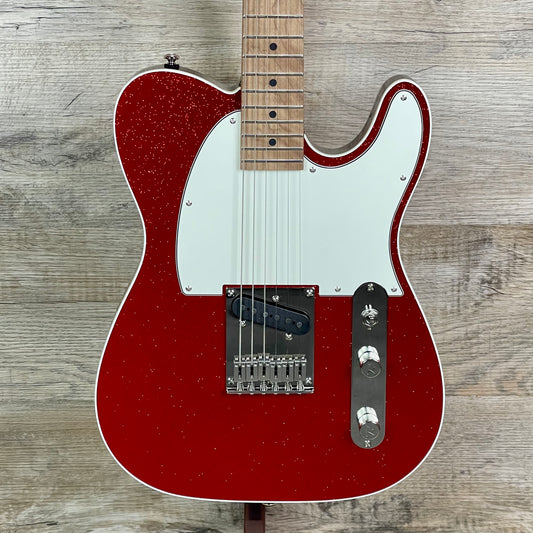 Front of Reverend Eastsider T "E" Gloss Red Sparkle Tone Shop Exclusive.