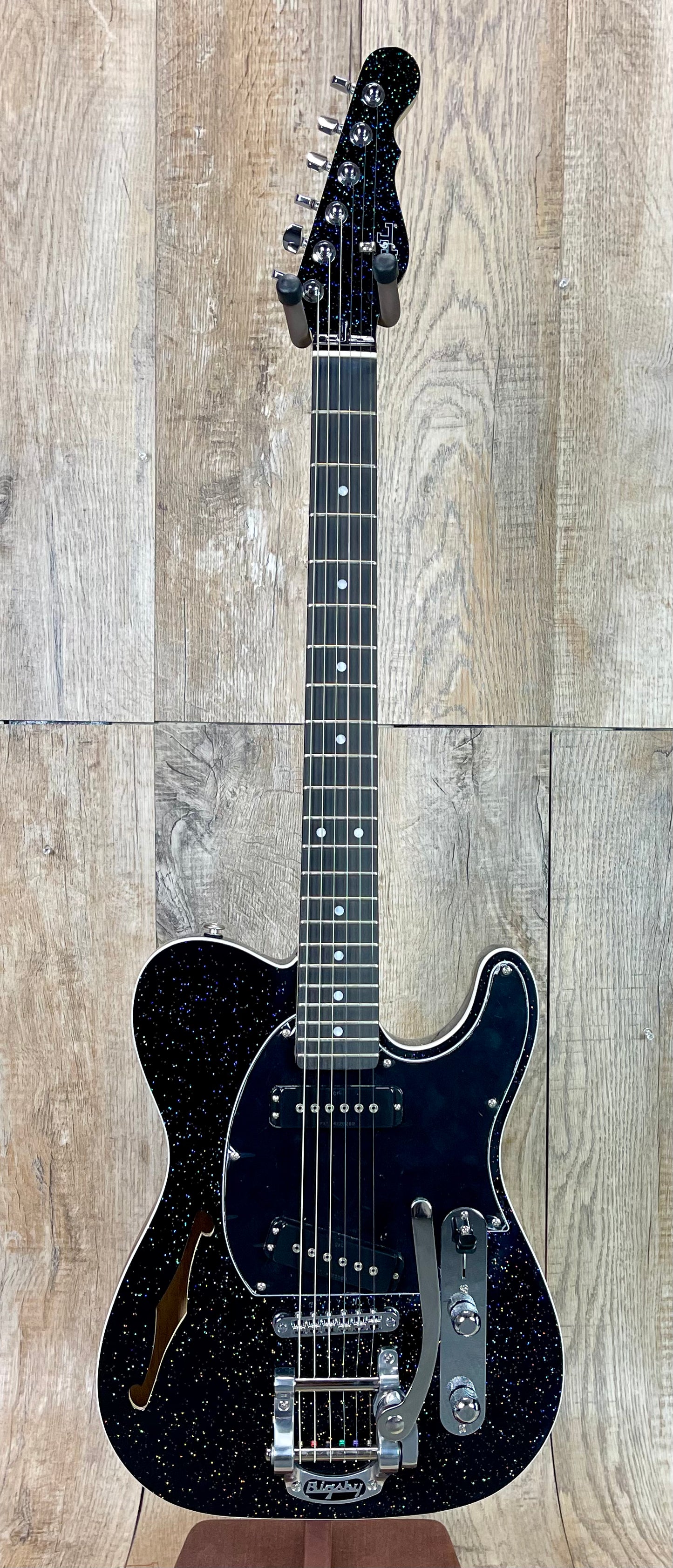 Open Box G&L USA ASAT Special Semi-Hollow Andromeda w/Bigsby Bound Ebony Fretboard Painted Headstock w/case