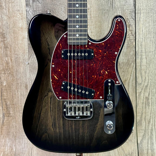 G&L USA ASAT Special Semi-Hollow No F Hole Blackburst Ebony Fretboard Painted Headstock w/case