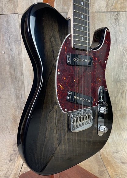 G&L USA ASAT Special Semi-Hollow No F Hole Blackburst Ebony Fretboard Painted Headstock w/case