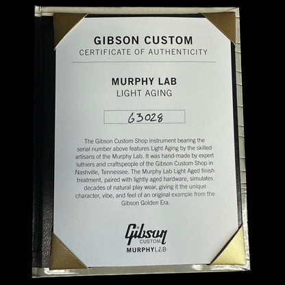 Gibson Custom Shop M2M 1956 Les Paul Standard  Chambered Goldtop Murphy Lab Light Aged w/case