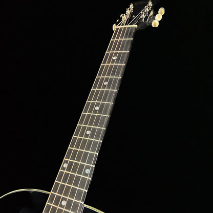 Close up of Gibson Custom Shop M2M 50's LG-2 Ebony neck.