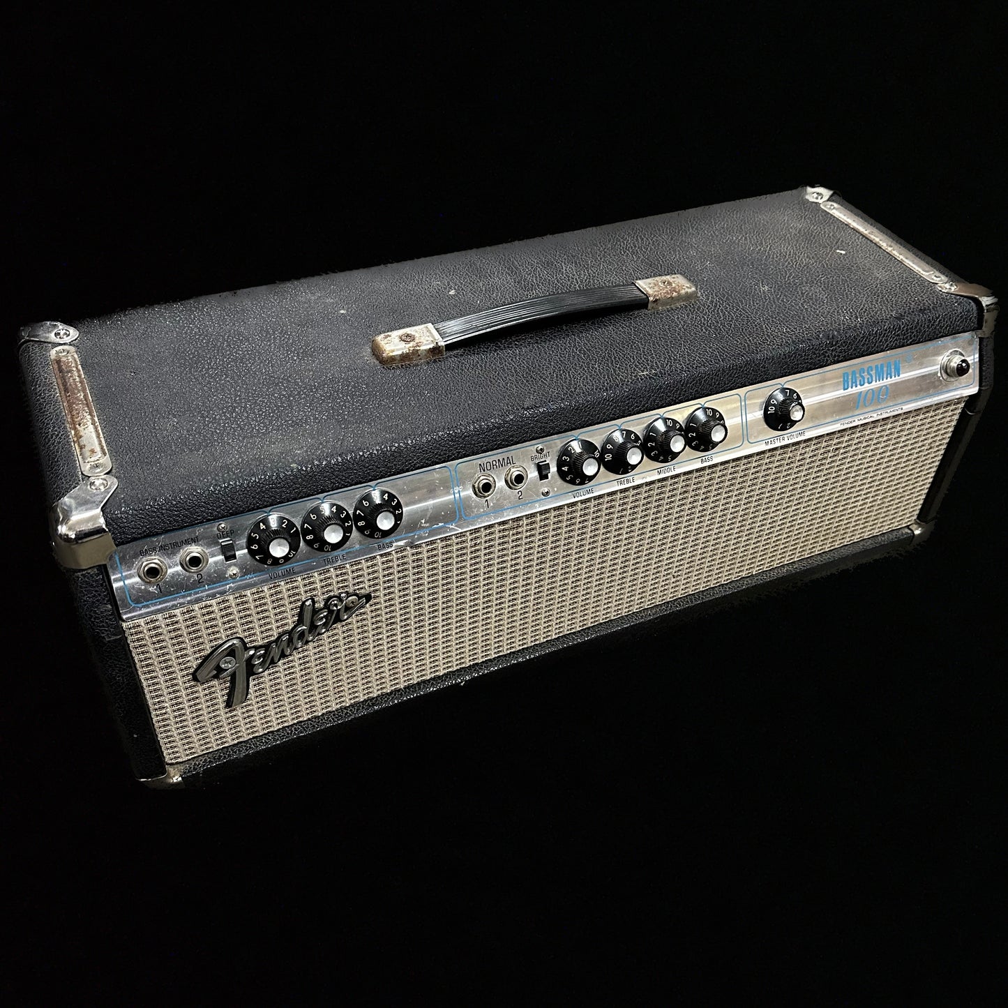 Vintage Fender Bassman 100 Silverface Head TSU13881