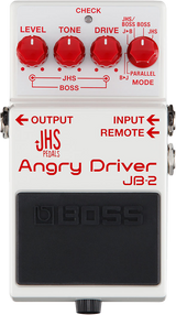 Top down of Boss JB-2 Angry Driver Overdrive Pedal.