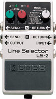 Top down of Boss LS-2 Line Selector/Power Supply.