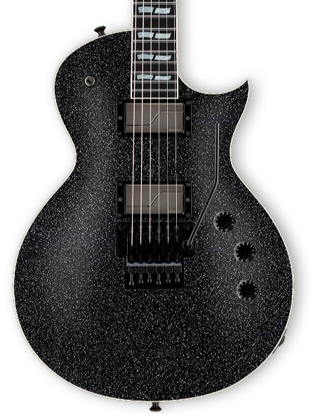 ESP USA Eclipse Floyd Rose Black Sparkle w/case