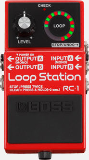 Boss RC 1 Loop Station in Red Tone Shop Guitars Dallas Texas