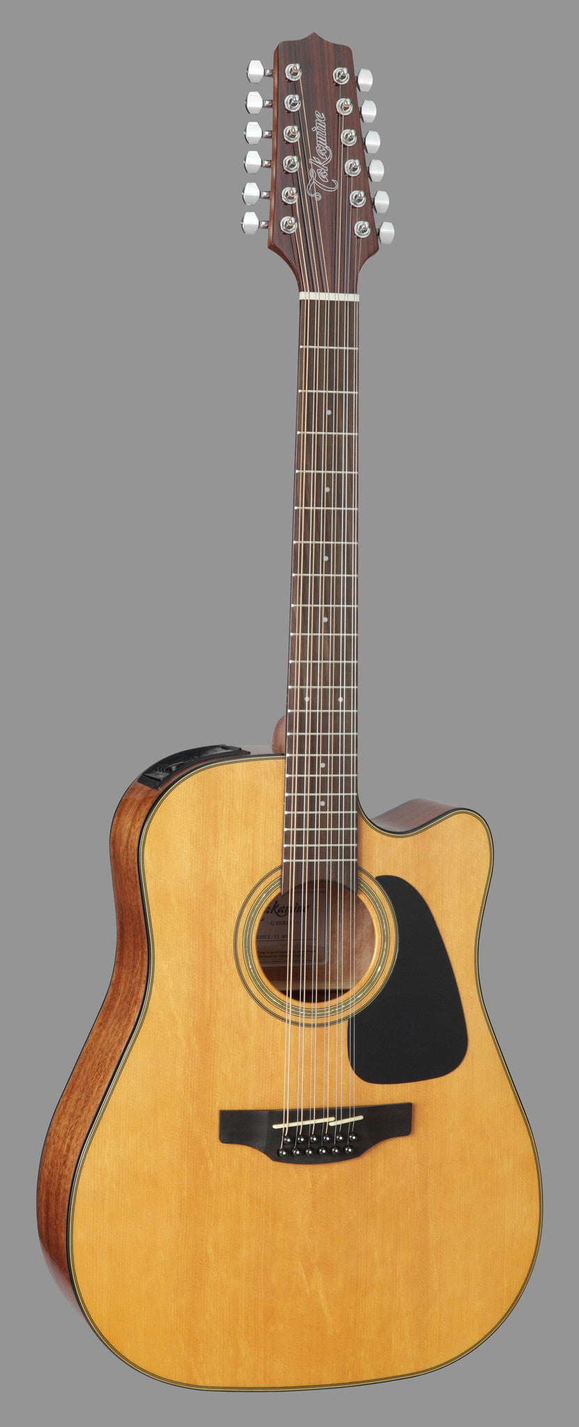 Full frontal of Takamine GD30CE-12 Natural 12 String.
