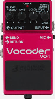Top down of Boss VO-1 Vocoder.